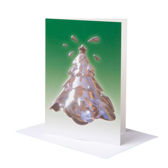 Yuki Lyu Silver Christmas cards (pack of 6)